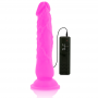 DIVERSIA DILDO REALiSTICO FLEXIBLE CON VIBRACIoN LILA 21 CM O 49 CM