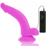 DIVERSIA DILDO REALiSTICO FLEXIBLE CON VIBRACIoN LILA 215 CM O 45 CM