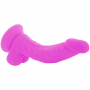 DIVERSIA DILDO REALiSTICO FLEXIBLE CON VIBRACIoN LILA 215 CM O 45 CM