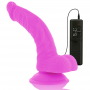 DIVERSIA DILDO REALiSTICO FLEXIBLE CON VIBRACIoN LILA 215 CM O 45 CM