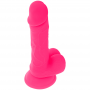DIVERSIA DILDO REALiSTICO FLEXIBLE CON VIBRACIoN ROSA 205 CM O 42 CM