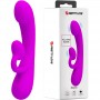 PRETTY LOVE SINCERE VIBRADOR Y ONDAS ESTIMULADORAS DE CLiTORIS SILICONA MORADO
