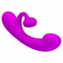 PRETTY LOVE SINCERE VIBRADOR Y ONDAS ESTIMULADORAS DE CLiTORIS SILICONA MORADO
