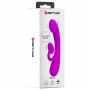 PRETTY LOVE SINCERE VIBRADOR Y ONDAS ESTIMULADORAS DE CLiTORIS SILICONA MORADO