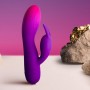 ROCKS OFF GLO GIRL VIBRADOR RABBIT MORADO