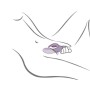 ROCKS OFF GLO GIRL VIBRADOR RABBIT MORADO