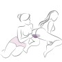 ROCKS OFF GLO GIRL VIBRADOR RABBIT MORADO