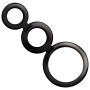 ADDICTED TOYS SET ANILLOS PENE Y TESTiCULOS AHUMADO