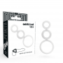 ADDICTED TOYS SET ANILLOS PENE Y TESTiCULOS CLEAR