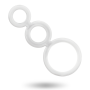 ADDICTED TOYS SET ANILLOS PENE Y TESTiCULOS CLEAR