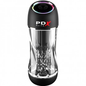 PDX ELITE MASTURBADOR STROKER VIEWTUBE PRO VIBRADOR TRANSPARENTE