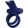 PRETTY LOVE JAMELE DOBLE ANILLO CON VIBRACIoN ESTIMULADOR MARIPOSA AZUL