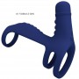 PRETTY LOVE ELISH ANILLO VIBRADOR CON EXTENSIoN AZUL