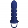 PRETTY LOVE ALTAF ANILLO VIBRADOR CON FUNDA DE SILICONA AZUL