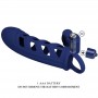 PRETTY LOVE ALTAF ANILLO VIBRADOR CON FUNDA DE SILICONA AZUL