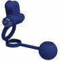 PRETTY LOVE REMINGTON DOBLE ANILLO VIBRADOR CON PLUG AZUL