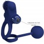 PRETTY LOVE REMINGTON DOBLE ANILLO VIBRADOR CON PLUG AZUL