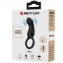 PRETTY LOVE TRAE ANILLO VIBRADOR CON ESTIMULADOR NEGRO