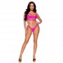 LEG AVENUE MINI VESTIDO EN RED MANGA LARGA TALLA uNICA MULTICOLOR