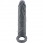 PRETTY LOVE FUNDA DE PENE DE PIEL REALiSTICA GRIS OSCURO