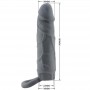 PRETTY LOVE FUNDA DE PENE DE PIEL REALiSTICA GRIS OSCURO