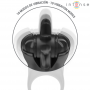 INTENSE MABEL ANILLO VIBRADOR 10 VIBRACIONES CON ESTIMULADOR DE CLiTORIS NEGRO