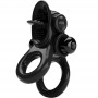 PRETTY LOVE PASSIONATE RING DOBLE ANILLO VIBRADOR ESTIMULADOR CLiTORIS NEGRO