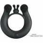 PRETTY LOVE DAHLIA ANILLO VIBRADOR ESTIMULADOR DE CLiTOIS 12 VIBRACIONES NEGRO