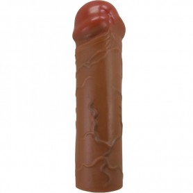 PRETTY LOVE NILE FUNDA PARA PENE CON EXTENSIoN DE 25 CM MULATO