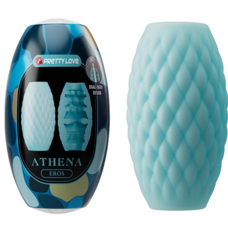 PRETTY LOVE ATHENA EROS MASTURBADOR MASCULINO SILICONA CELESTE