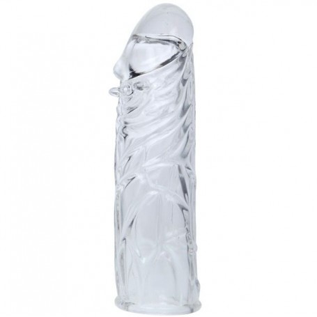 BAILE FUNDA TRANSPARENTE PARA EL PENE EN SILICONA 13 CM