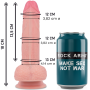 ROCKARMY MUSTANG DILDO REALiSTICO LIQUID SILICONE 18 CM O 414 CM