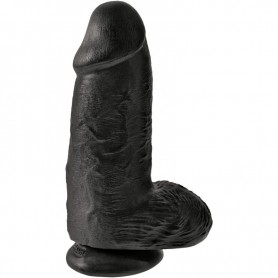 KING COCK PENE REALiSTICO CHUBBY 23 CM NEGRO