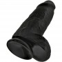 KING COCK PENE REALiSTICO CHUBBY 23 CM NEGRO