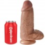 KING COCK PENE REALiSTICO CHUBBY 23 CM CARAMELO