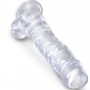 KING COCK CLEAR PENE REALiSTICO CON TESTiCULOS 165 CM TRANSPARENTE