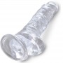 KING COCK CLEAR PENE REALiSTICO CON TESTiCULOS 165 CM TRANSPARENTE