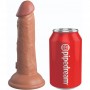KING COCK eLITE DILDO REALiSTICO SILICONA 152 CM CARAMELO