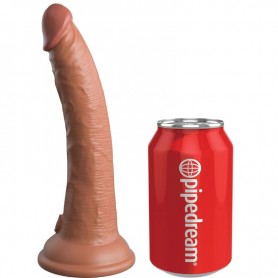 KING COCK eLITE DILDO REALiSTICO SILICONA 178 CM CARAMELO