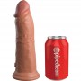 KING COCK eLITE DILDO REALiSTICO VIBRADOR SILICONA 203 CM CARAMELO