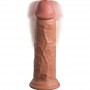 KING COCK eLITE DILDO REALiSTICO VIBRADOR SILICONA 203 CM CARAMELO