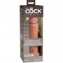 KING COCK eLITE DILDO REALiSTICO VIBRADOR SILICONA 203 CM CARAMELO