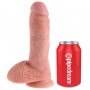 KING COCK 8 PENE REALiSTICO NATURAL 203 CM