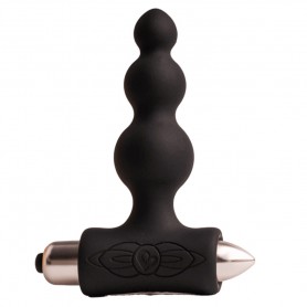 ROCKS OFF PETITE SENSATIONS BUBBLES PLUG ANAL VIBRADOR NEGRO