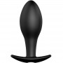 PRETTY LOVE PLUG ANAL SILICONA FORMA ANCLA 12 MODOS VIBRACIoN NEGRO
