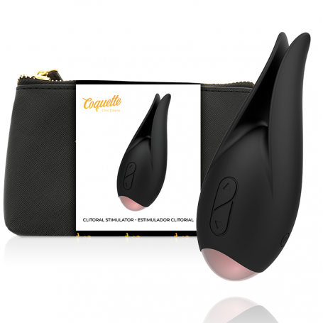 COQUETTE CHIC DESIRE ESTIMULADOR CLiTORIS NEGRO GOLD FLOR
