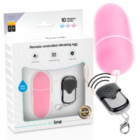 ONLINE HUEVO VIBRADOR CONTROL REMOTO L ROSA
