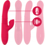 INTENSE DUA VIBRADOR MULTIFUNCIoN RECARGABLE UP DOWN CON LENGUA ROJO