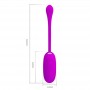 PRETTY LOVE JULIUS HUEVO VIBRADOR IMPERMEBLE RECARGABLE MORADO