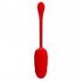 PRETTY LOVE HUEVO VIBRADOR CON TEXTURA MARINA RECARGABLE ROJO